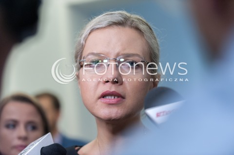  18.07.2018 WARSZAWA SEJM<br />POSIEDZENIE SEJMU<br />KOMISJA DS. AMBER GOLD<br />N/Z MALGORZATA WASSERMANN<br /> 