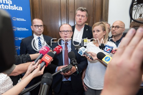  18.07.2018 WARSZAWA SEJM<br />POSIEDZENIE SEJMU<br />N/Z JAROSLAW MARCINIAK RADOMIR SZUMELDA MICHAL SZCZERBA<br /> 