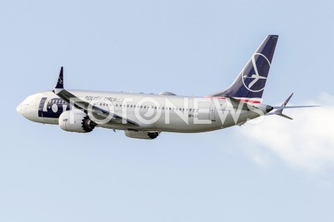  18.07.2018 LOTNISKO RZESZOW JASIONKA <br />SAMOLOT BOEING 737 MAX POLSKIE LINIE LOTNICZE PLL LOT <br />N/Z SAMOLOT BOEING 737 - 8 MAX REJESTRACJA SP-LVA<br /> 