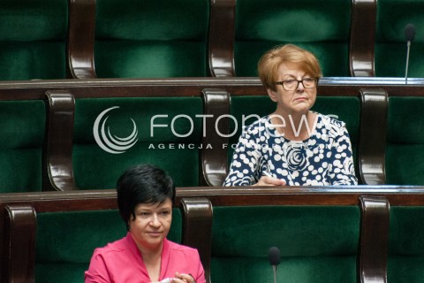  19.07.2018 WARSZAWA SEJM<br />POSIEDZENIE SEJMU<br />N/Z MARIA ZUBA<br /> 