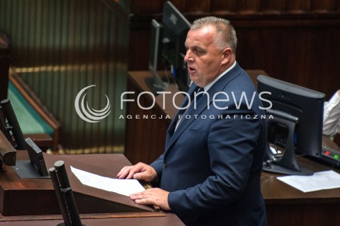  19.07.2018 WARSZAWA SEJM<br />POSIEDZENIE SEJMU<br />N/Z MIROSLAW PAMPUCH<br /> 