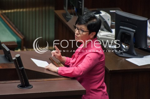  19.07.2018 WARSZAWA SEJM<br />POSIEDZENIE SEJMU<br />N/Z JOANNA BOROWIAK<br /> 