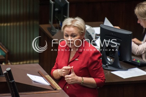  19.07.2018 WARSZAWA SEJM<br />POSIEDZENIE SEJMU<br />N/Z KRYSTYNA SKOWRONSKA<br /> 