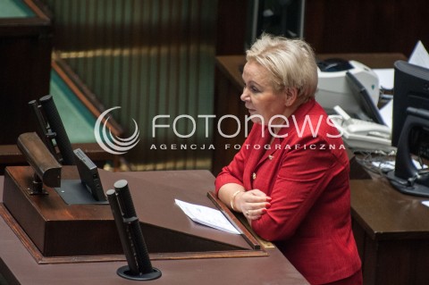  19.07.2018 WARSZAWA SEJM<br />POSIEDZENIE SEJMU<br />N/Z KRYSTYNA SKOWRONSKA<br /> 