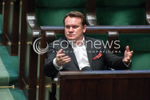  19.07.2018 WARSZAWA SEJM<br />POSIEDZENIE SEJMU<br />N/Z DOMINIK TARCZYNSKI<br /> 