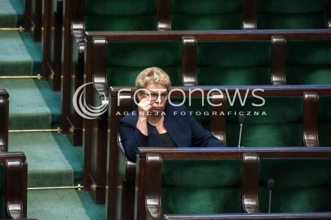  19.07.2018 WARSZAWA SEJM<br />POSIEDZENIE SEJMU<br />N/Z EWA SZYMANSKA<br /> 