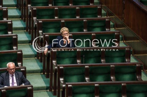  19.07.2018 WARSZAWA SEJM<br />POSIEDZENIE SEJMU<br />N/Z EWA SZYMANSKA<br /> 