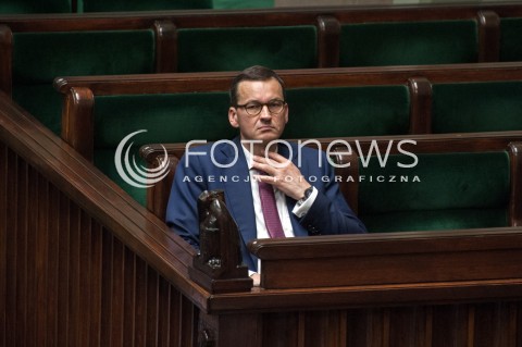  19.07.2018 WARSZAWA SEJM<br />POSIEDZENIE SEJMU<br />N/Z PREMIER MATEUSZ MORAWIECKI<br /> 