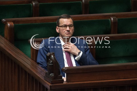  19.07.2018 WARSZAWA SEJM<br />POSIEDZENIE SEJMU<br />N/Z PREMIER MATEUSZ MORAWIECKI<br /> 