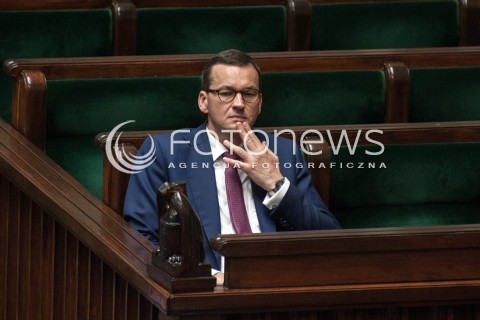  19.07.2018 WARSZAWA SEJM<br />POSIEDZENIE SEJMU<br />N/Z PREMIER MATEUSZ MORAWIECKI<br /> 