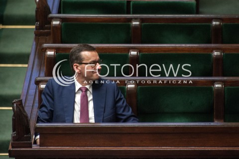  19.07.2018 WARSZAWA SEJM<br />POSIEDZENIE SEJMU<br />N/Z PREMIER MATEUSZ MORAWIECKI<br /> 