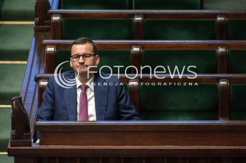 19.07.2018 WARSZAWA SEJM<br />POSIEDZENIE SEJMU<br />N/Z PREMIER MATEUSZ MORAWIECKI<br /> 