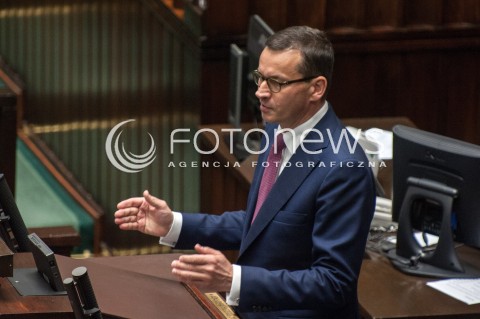  19.07.2018 WARSZAWA SEJM<br />POSIEDZENIE SEJMU<br />N/Z PREMIER MATEUSZ MORAWIECKI<br /> 