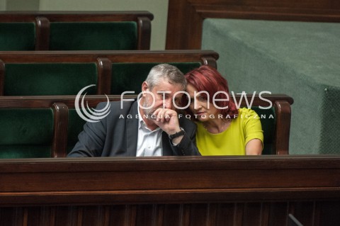  19.07.2018 WARSZAWA SEJM<br />POSIEDZENIE SEJMU<br />N/Z JAN KRZYSZTOF ARDANOWSKI BERNADETA KRYNICKA<br /> 