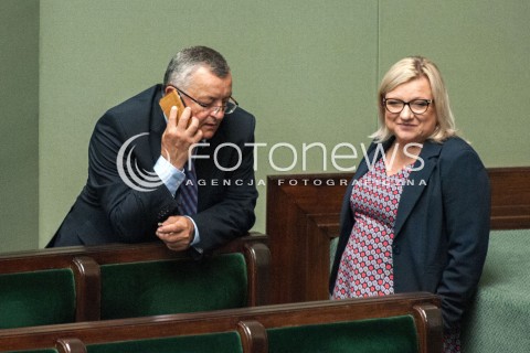  20.07.2018 WARSZAWA SEJM<br />POSIEDZENIE SEJMU<br />N/Z BEATA KEMPA ANDRZEJ ADAMCZYK<br /> 