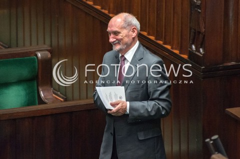  20.07.2018 WARSZAWA SEJM<br />POSIEDZENIE SEJMU<br />N/Z ANTONI MACIEREWICZ<br /> 