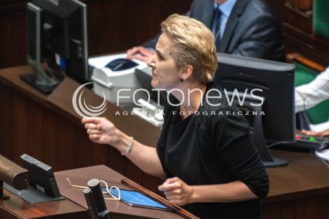  20.07.2018 WARSZAWA SEJM<br />POSIEDZENIE SEJMU<br />N/Z JOANNA SCHEURING WIELGUS<br /> 