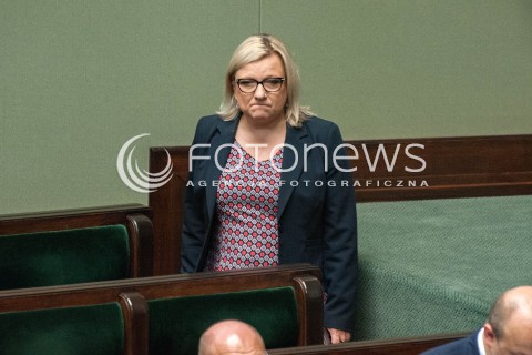  20.07.2018 WARSZAWA SEJM<br />POSIEDZENIE SEJMU<br />N/Z BEATA KEMPA<br /> 