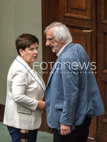  20.07.2018 WARSZAWA SEJM<br />POSIEDZENIE SEJMU<br />N/Z BEATA SZYDLO RYSZARD TERLECKI<br /> 