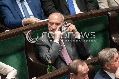  20.07.2018 WARSZAWA SEJM<br />POSIEDZENIE SEJMU<br />N/Z ANTONI MACIEREWICZ<br /> 