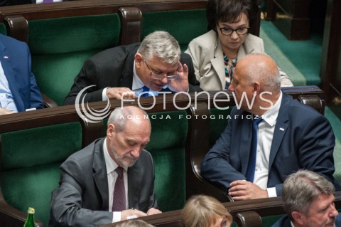  20.07.2018 WARSZAWA SEJM<br />POSIEDZENIE SEJMU<br />N/Z ANTONI MACIEREWICZ MAREK SUSKI JOACHIM BRUDZINSKI<br /> 