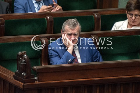  20.07.2018 WARSZAWA SEJM<br />POSIEDZENIE SEJMU<br />N/Z PIOTR GLINSKI<br /> 