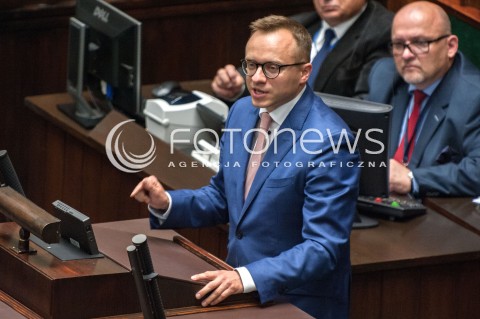  20.07.2018 WARSZAWA SEJM<br />POSIEDZENIE SEJMU<br />N/Z ARTUR SOBON<br /> 