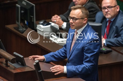  20.07.2018 WARSZAWA SEJM<br />POSIEDZENIE SEJMU<br />N/Z ARTUR SOBON<br /> 
