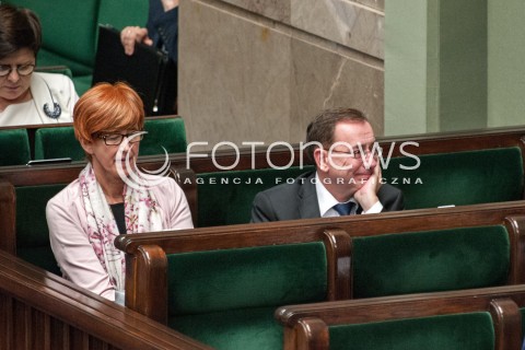  20.07.2018 WARSZAWA SEJM<br />POSIEDZENIE SEJMU<br />N/Z MARIUSZ KAMINSKI ELZBIETA RAFALSKA<br /> 