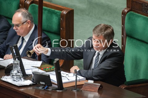  20.07.2018 WARSZAWA SEJM<br />POSIEDZENIE SEJMU<br />N/Z MAREK KUCHCINSKI DZWONEK DZWONECZEK<br /> 