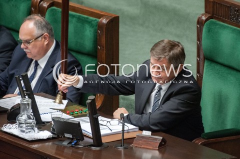  20.07.2018 WARSZAWA SEJM<br />POSIEDZENIE SEJMU<br />N/Z MAREK KUCHCINSKI DZWONEK DZWONECZEK<br /> 