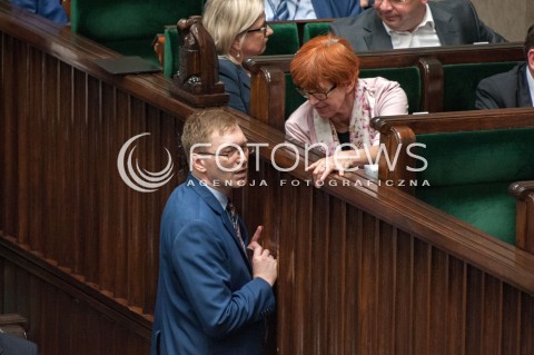  20.07.2018 WARSZAWA SEJM<br />POSIEDZENIE SEJMU<br />N/Z ELZBIETA RAFALSKA PAWEL LISIECKI<br /> 