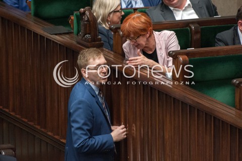  20.07.2018 WARSZAWA SEJM<br />POSIEDZENIE SEJMU<br />N/Z ELZBIETA RAFALSKA PAWEL LISIECKI<br /> 
