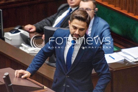  20.07.2018 WARSZAWA SEJM<br />POSIEDZENIE SEJMU<br />N/Z NORBERT KACZMARCZYK<br /> 