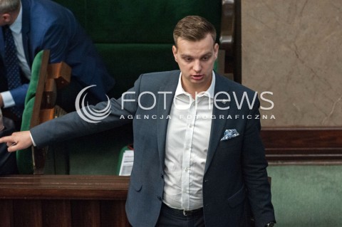  20.07.2018 WARSZAWA SEJM<br />POSIEDZENIE SEJMU<br />N/Z JAKUB KULESZA<br /> 