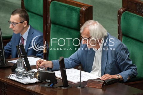  20.07.2018 WARSZAWA SEJM<br />POSIEDZENIE SEJMU<br />N/Z RYSZARD TERLECKI<br /> 