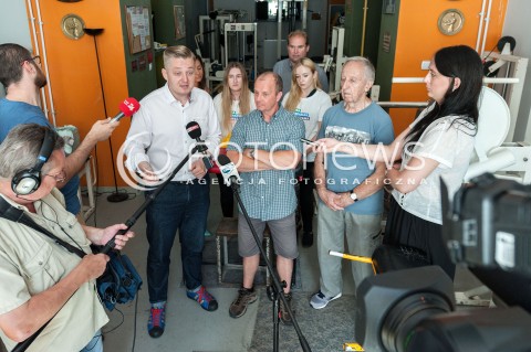  23.07.2018 WARSZAWA<br />KONFERENCJA KANDYDATA PSL NA PREZYDENTA WARSZAWY JAKUBA STEFANIAKA<br />N/Z JAKUB STEFANIAK TADEUSZ KOSIARSKI KAROL KOLTONSKI<br /> 