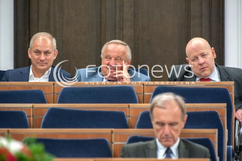  25.07.2018 WARSZAWA SENAT<br />POSIEDZENIE SENATU<br />N/Z GRZEGORZ NAPIERALSKI WLADYSLAW KOMARNICKI JAN FILIP LIBICKI<br /> 