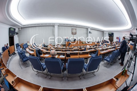 25.07.2018 WARSZAWA SENAT<br />POSIEDZENIE SENATU<br />N/Z SALA PLENARNA WIDOK VIEW<br /> 