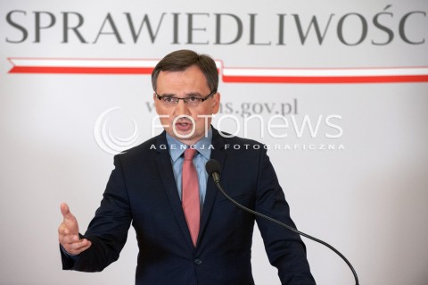  25.07.2018 WARSZAWA<br />BRIEFING PRASOWY MINISTRA SPRAWIEDLIWOSCI ZBIGNIEWA ZIOBRO<br />N/Z ZBIGNIEW ZIOBRO<br /> 