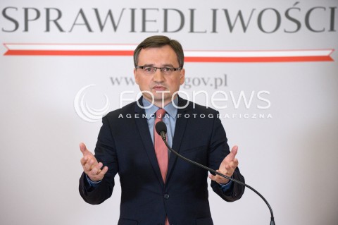  25.07.2018 WARSZAWA<br />BRIEFING PRASOWY MINISTRA SPRAWIEDLIWOSCI ZBIGNIEWA ZIOBRO<br />N/Z ZBIGNIEW ZIOBRO<br /> 