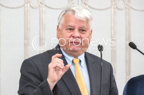  27.07.2018 WARSZAWA SENAT<br />POSIEDZENIE SENATU<br />N/Z BOGDAN BORUSEWICZ<br /> 