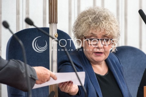  27.07.2018 WARSZAWA SENAT<br />POSIEDZENIE SENATU<br />N/Z MARIA KOC<br /> 