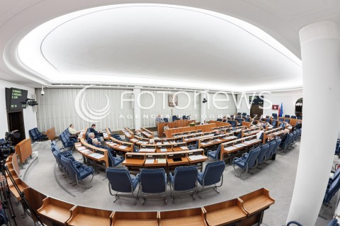  27.07.2018 WARSZAWA SENAT<br />POSIEDZENIE SENATU<br />N/Z SALA PLENARNA WIDOK VIEW<br /> 