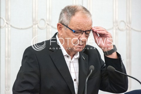  27.07.2018 WARSZAWA SENAT<br />POSIEDZENIE SENATU<br />N/Z JERZY FEDOROWICZ<br /> 