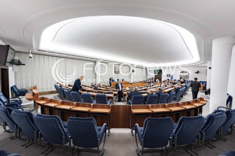  27.07.2018 WARSZAWA SENAT<br />POSIEDZENIE SENATU<br />N/Z SALA PLENARNA WIDOK VIEW<br /> 
