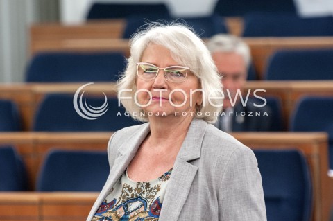  27.07.2018 WARSZAWA SENAT<br />POSIEDZENIE SENATU<br />N/Z JANINA SAGATOWSKA<br /> 