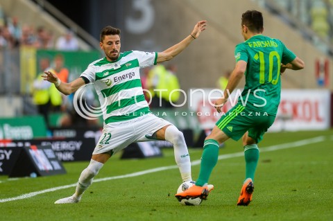  27.07.2018 GDANSK<br />
PILKA NOZNA - EKSTRAKLASA SEZON 2018/2019<br />
MECZ LECHIA GDANSK -  SLASK WROCLAW<br />
N/Z FILIP MLADENOVIC FARSHAD AHMADZADEH<br />
 