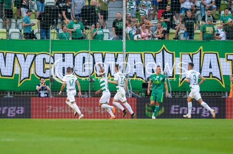  27.07.2018 GDANSK<br />
PILKA NOZNA - EKSTRAKLASA SEZON 2018/2019<br />
MECZ LECHIA GDANSK -  SLASK WROCLAW<br />
N/Z LUKAS HARASLIN FLAVIO PAIXAO MICHAL NALEPA RADOSC BRAMKA GOL NA 1:0<br />
 