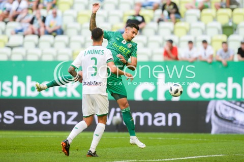  27.07.2018 GDANSK<br />
PILKA NOZNA - EKSTRAKLASA SEZON 2018/2019<br />
MECZ LECHIA GDANSK -  SLASK WROCLAW<br />
N/Z JOAO NUNES WOJCIECH GOLLA<br />
 